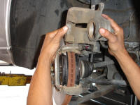 2003-2008 Infiniti FX Front Rotors Removal and Brake Pads Replacement Procedure