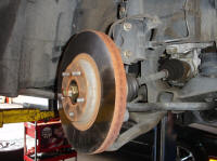 2003-2008 Infiniti FX Front Rotors Removal and Brake Pads Replacement Procedure