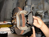 2003-2008 Infiniti FX Front Rotors Removal and Brake Pads Replacement Procedure