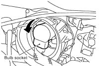 Infiniti I35 Headlamp Bulb Replacement Procedure